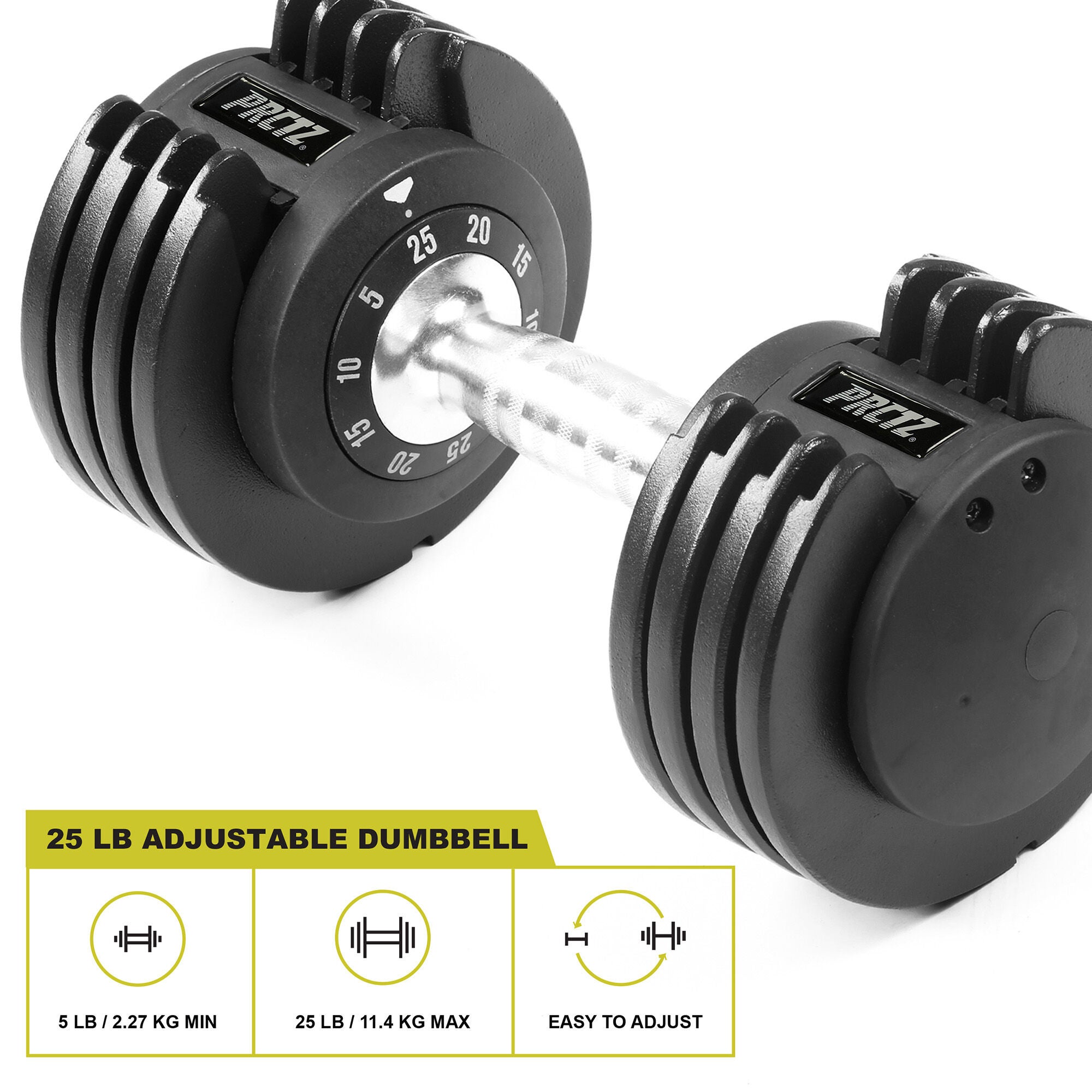 PRCTZ 5 25lbs Adjustable Dumbbell GNC